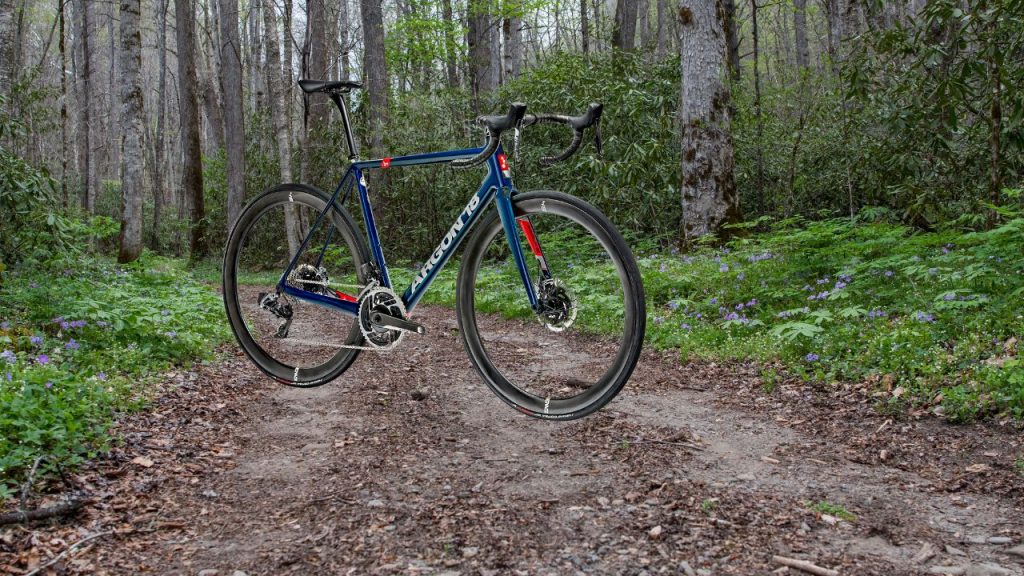 Riding Argon 18 Gallium Pro Disc on the trail