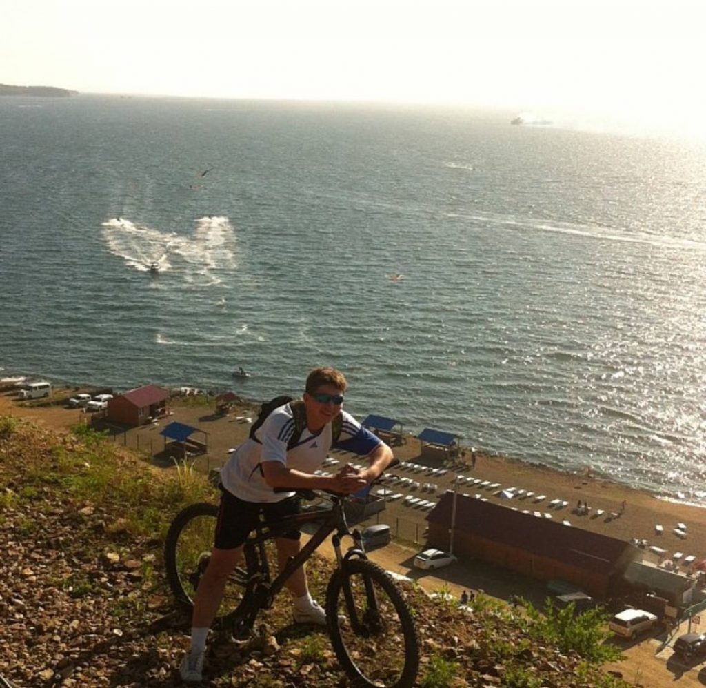 oleg g on the bike